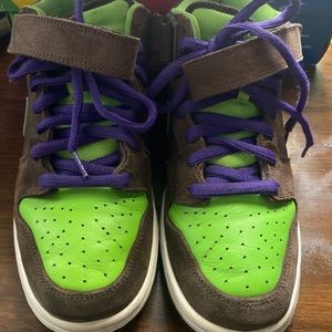 nike sb dunk mid donatello very rare